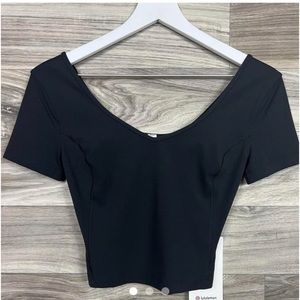 Lulu lemon black align tee